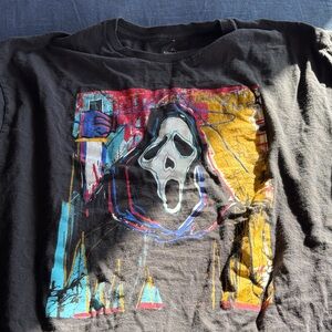 Graphic Tee with Scream Design